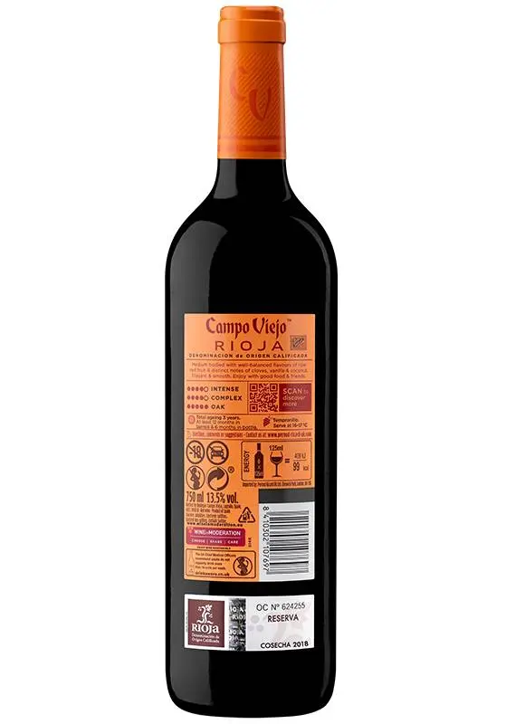 CAMPO VIEJO RIOJA RESERVA TINTO 2018 (CAJA)